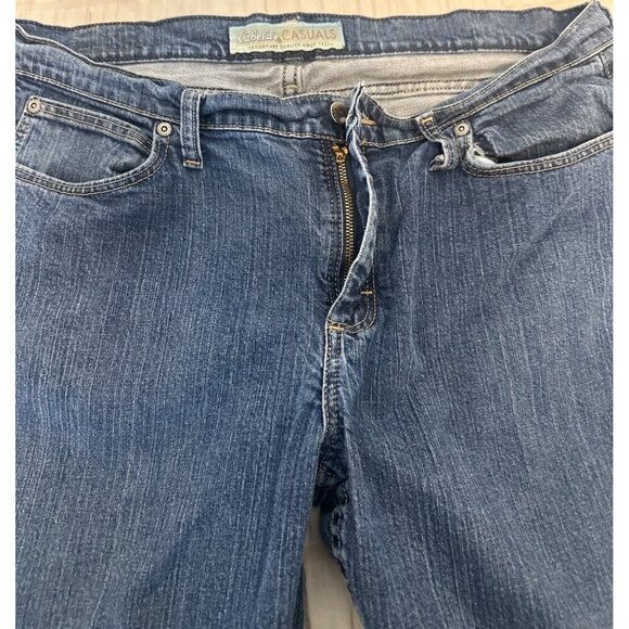 Cabelas Womens Dark Denim Straight Leg Jeans Size 16 Short - Picture 9 of 12